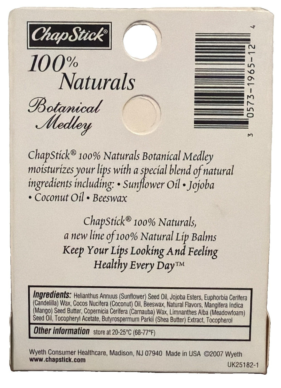 Natural Lip Balm with Coconut Sunflower Jojoba - Hydrating & Nourishing
