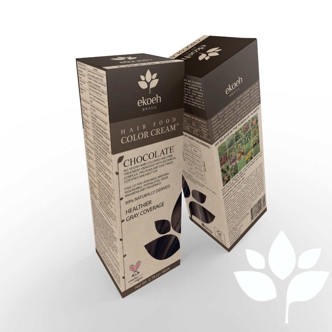 Vegan Hair Color Cream with Shea Butter - Chocolate PPD-Free 2.7oz