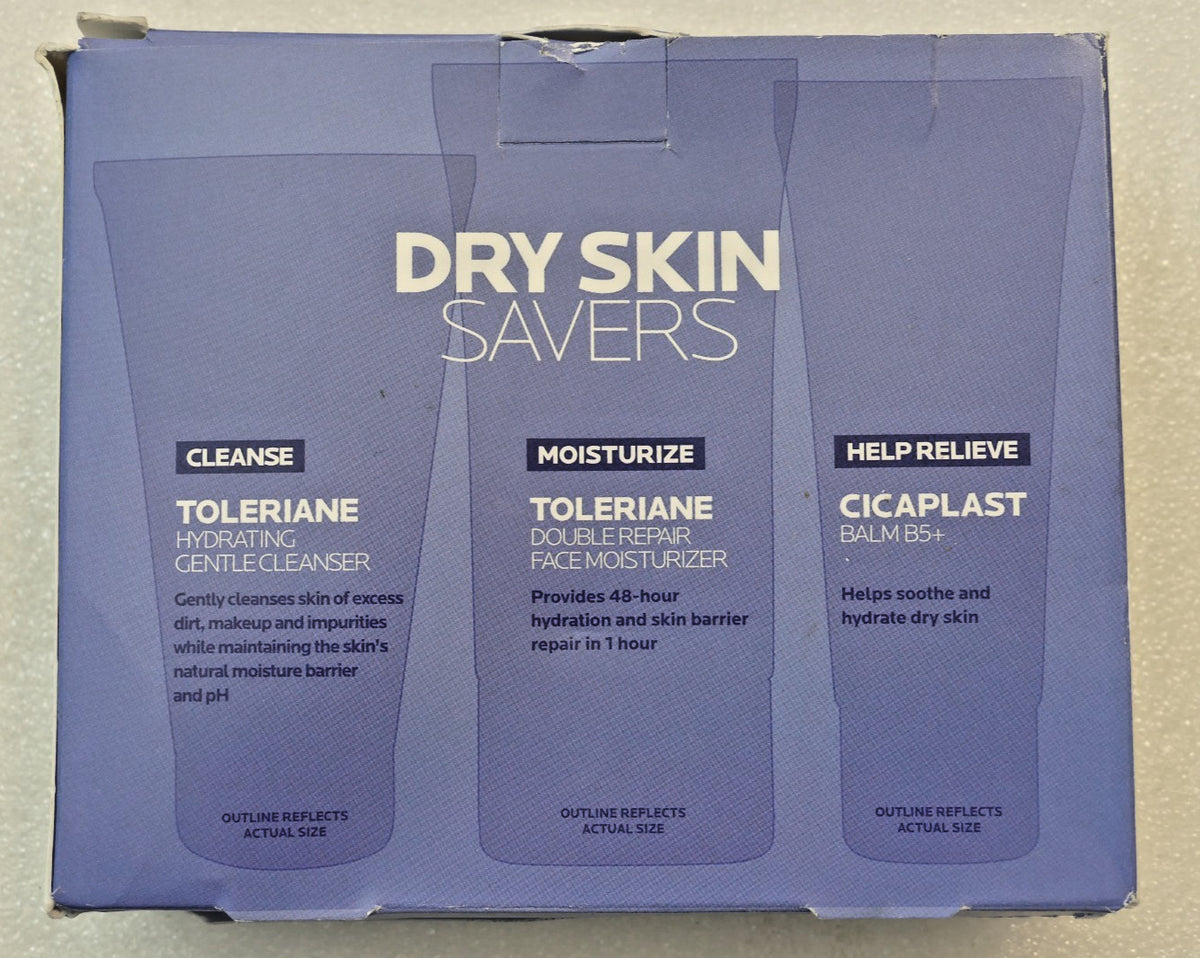 Dry Skin Care Set with Toleriane & Cicaplast - Full Size Skin Protection Kit
