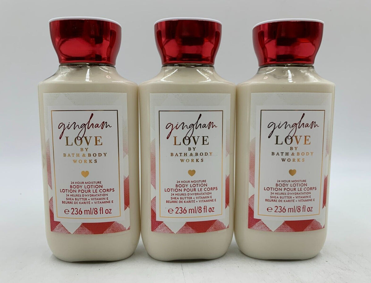 Bath & Body Works Gingham Love 24 Hour Moisture Lotion 8 fl oz S/3
