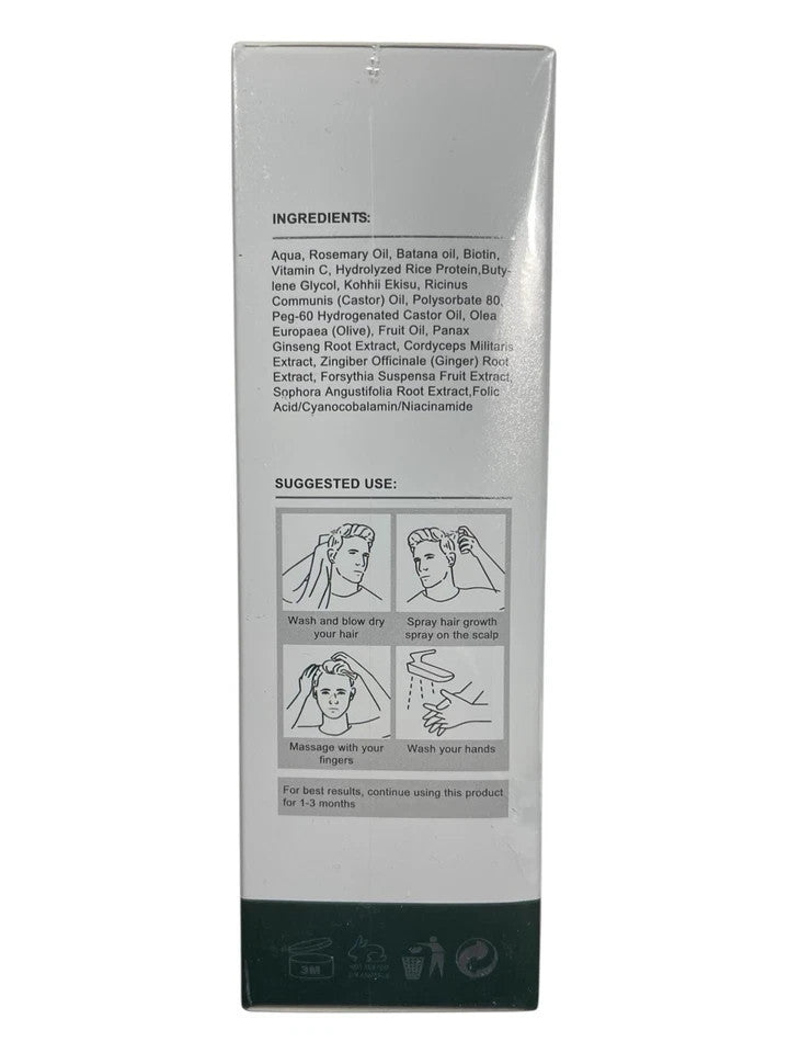 Hair Growth Oil Spray – Non-Greasy Formula, 2 fl oz