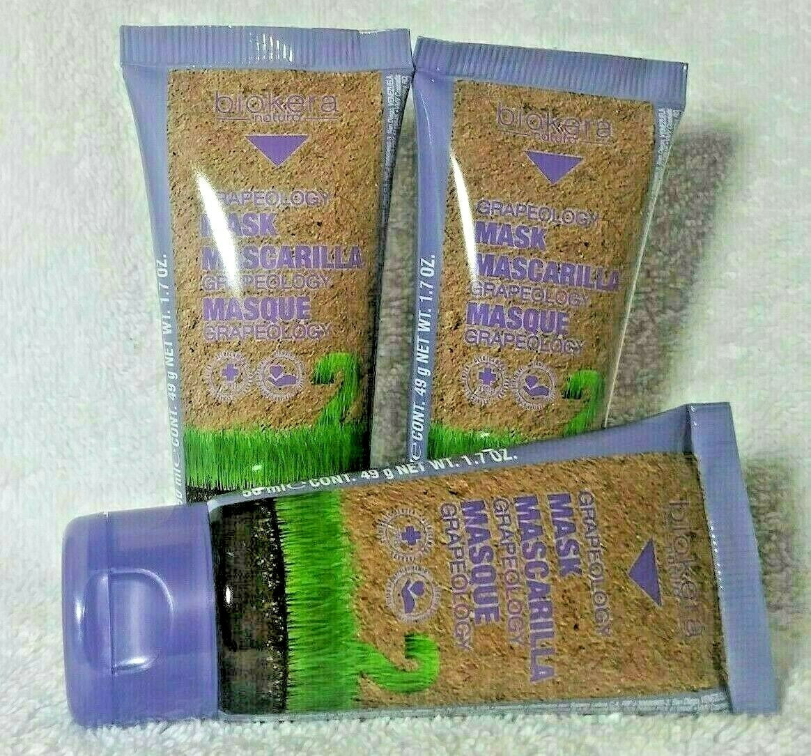 Salerm Biokera Grapeology Hair Mask Set - 3 x 50ml for Hair Care & Strengthening