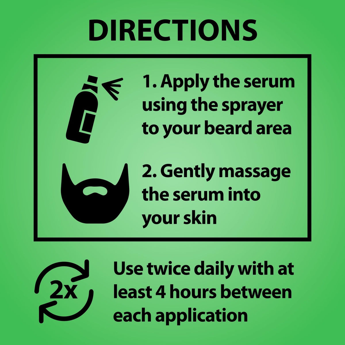 5% Minoxidil Beard Growth Serum - With Biotin & Rice Water