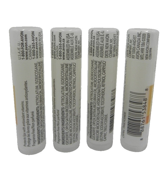 Moisturizing Lip Balm Set - Avon Moisture Therapy Daily Defense, 4 Pack