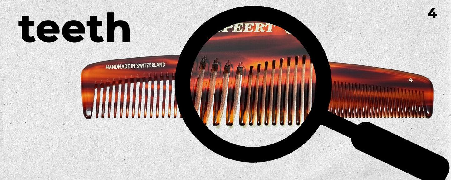Handmade Swiss Tortoise Shell Comb 8 Inch Wide & Fine Tooth for Medium Hair