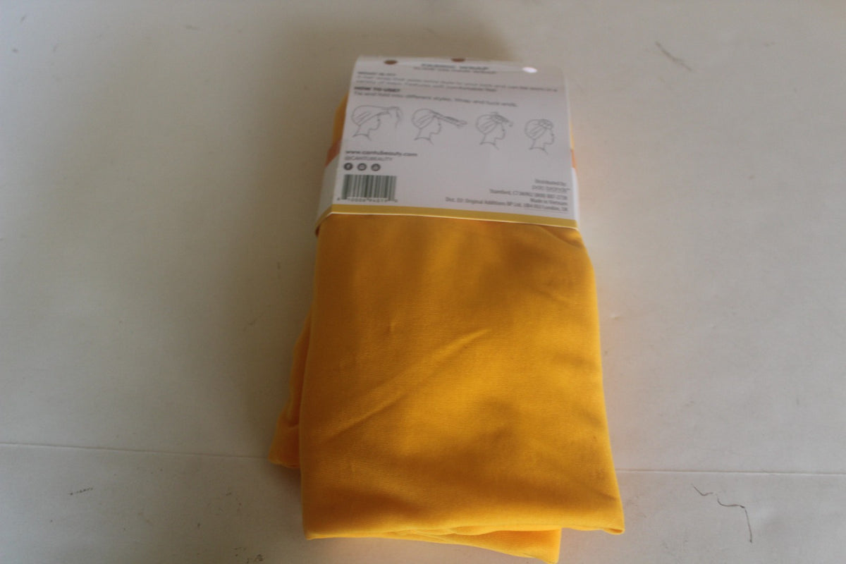 Cantu XL Fabric Head Wrap Turban One Size Orange Slide on Hair