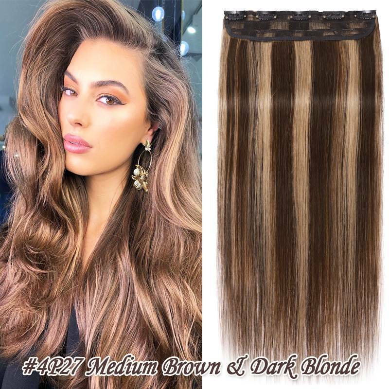 Remy Clip-In Hair Extensions - Natural Human Hair for Voluminous Lengths