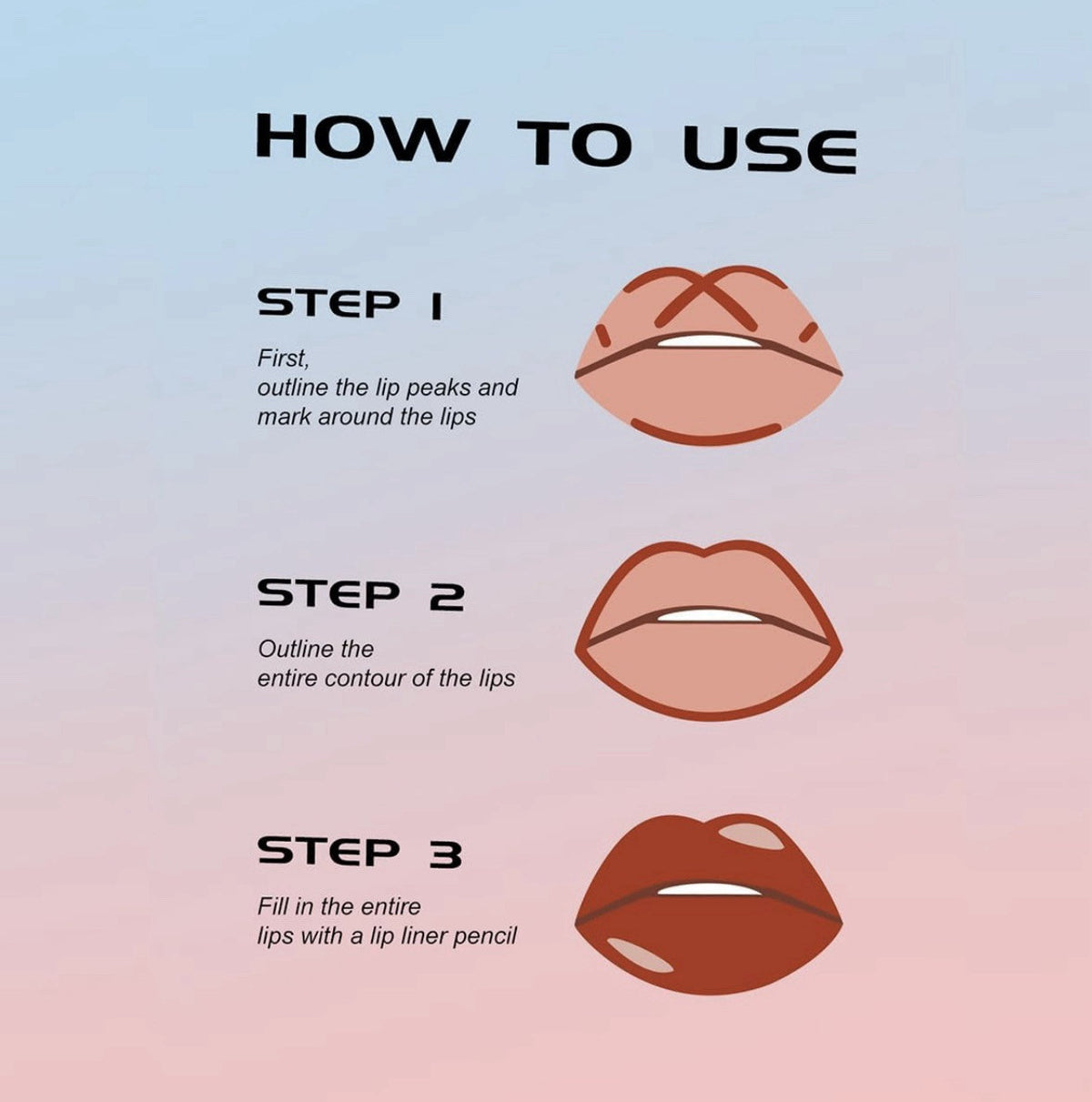 Gourd-Shaped Precision Liquid Lipstick & Lipliner - Nude Matte Shades