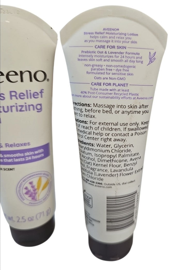Aveeno Moisturizing Lotion Lavender - 2 Pack (2.5 oz each)