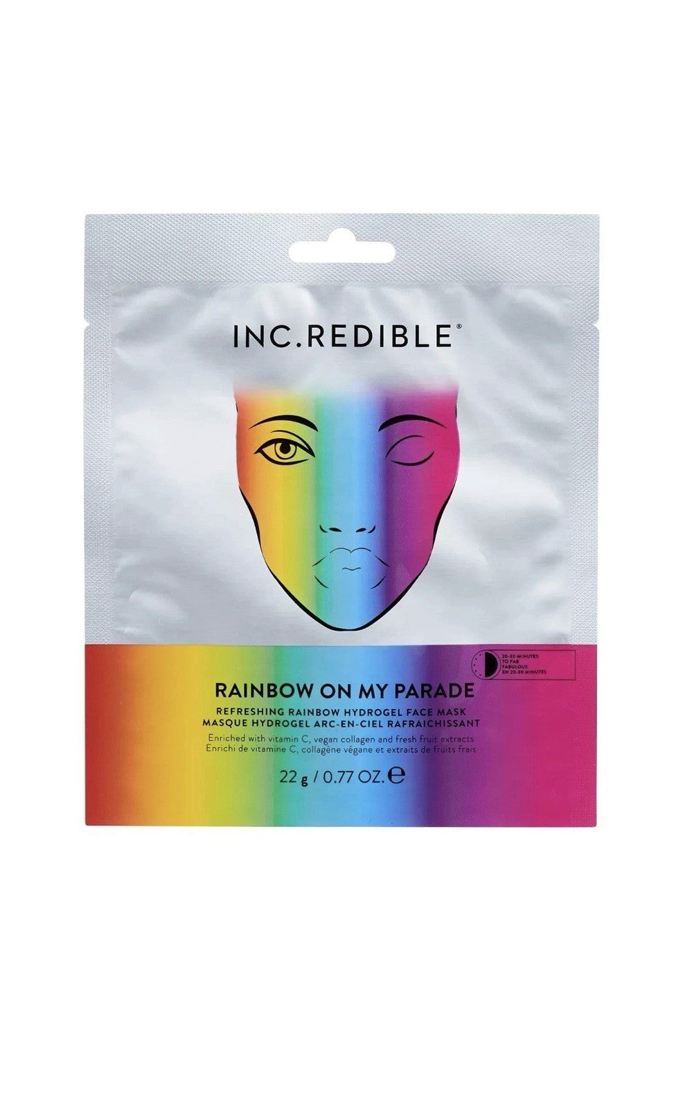 Hydrogel Face Mask - Rainbow On My Parade