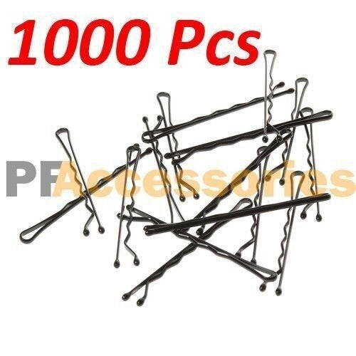 1000 Pcs Regural 2" inch Bobby Pins Hair Grips Clips Classic Style