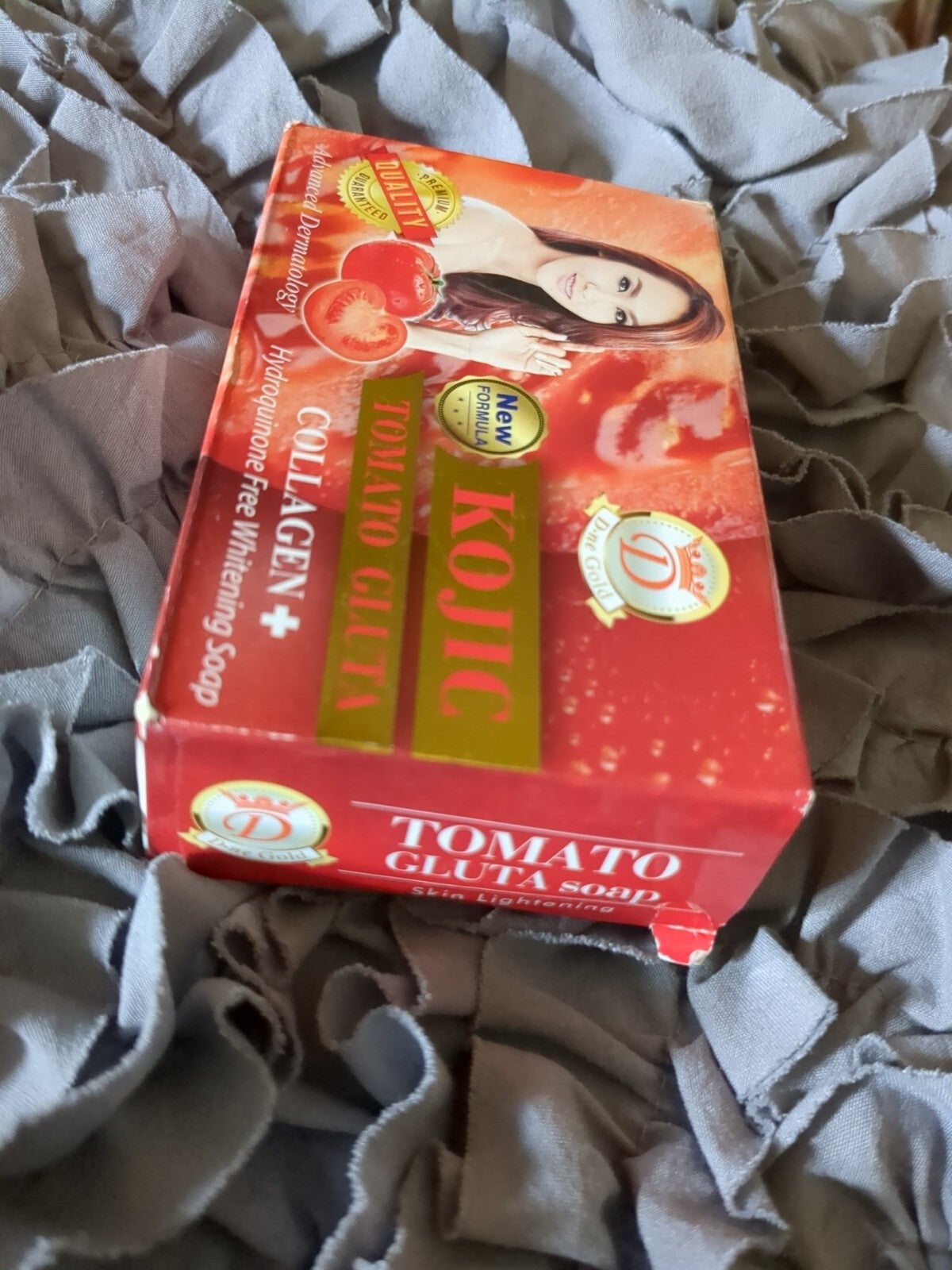 Kojic Tomato Gluta Collagen Whitening Soap for Blemish & Dark Spots - 7 Days