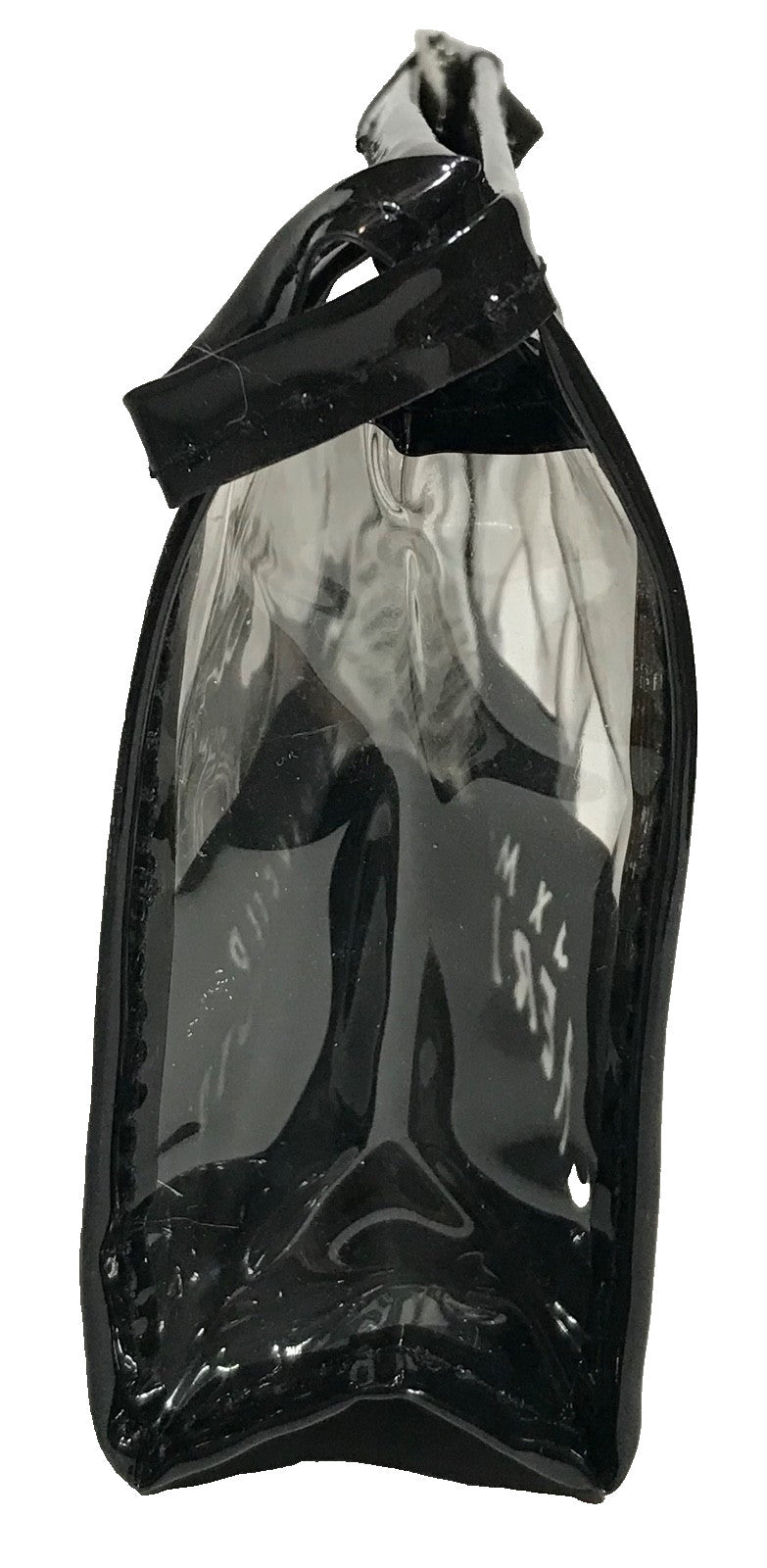 Travel Makeup Bag Set - Black Clear Plastic 2-Pack for Cosmetics