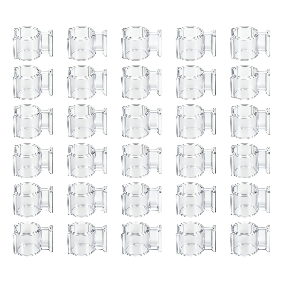 Leakproof Cosmetic Dispenser Pump Lock Clips 30 Pack Travel & Camping