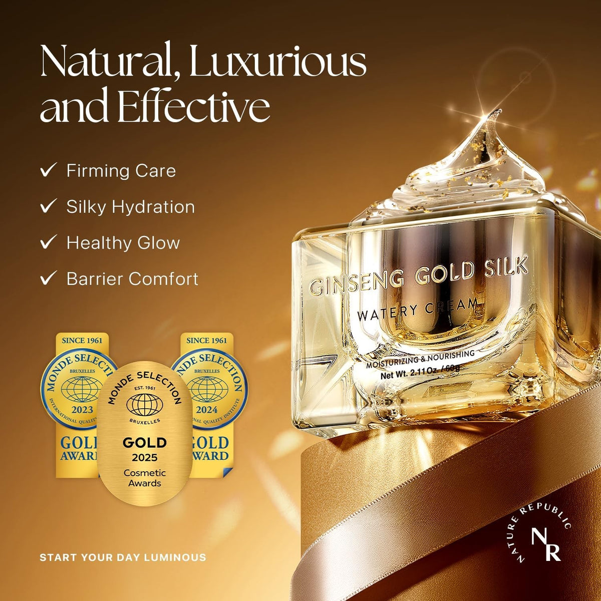 Ginseng Gold Silk Moisturizing Cream - Anti-Aging & Hydrating 71g