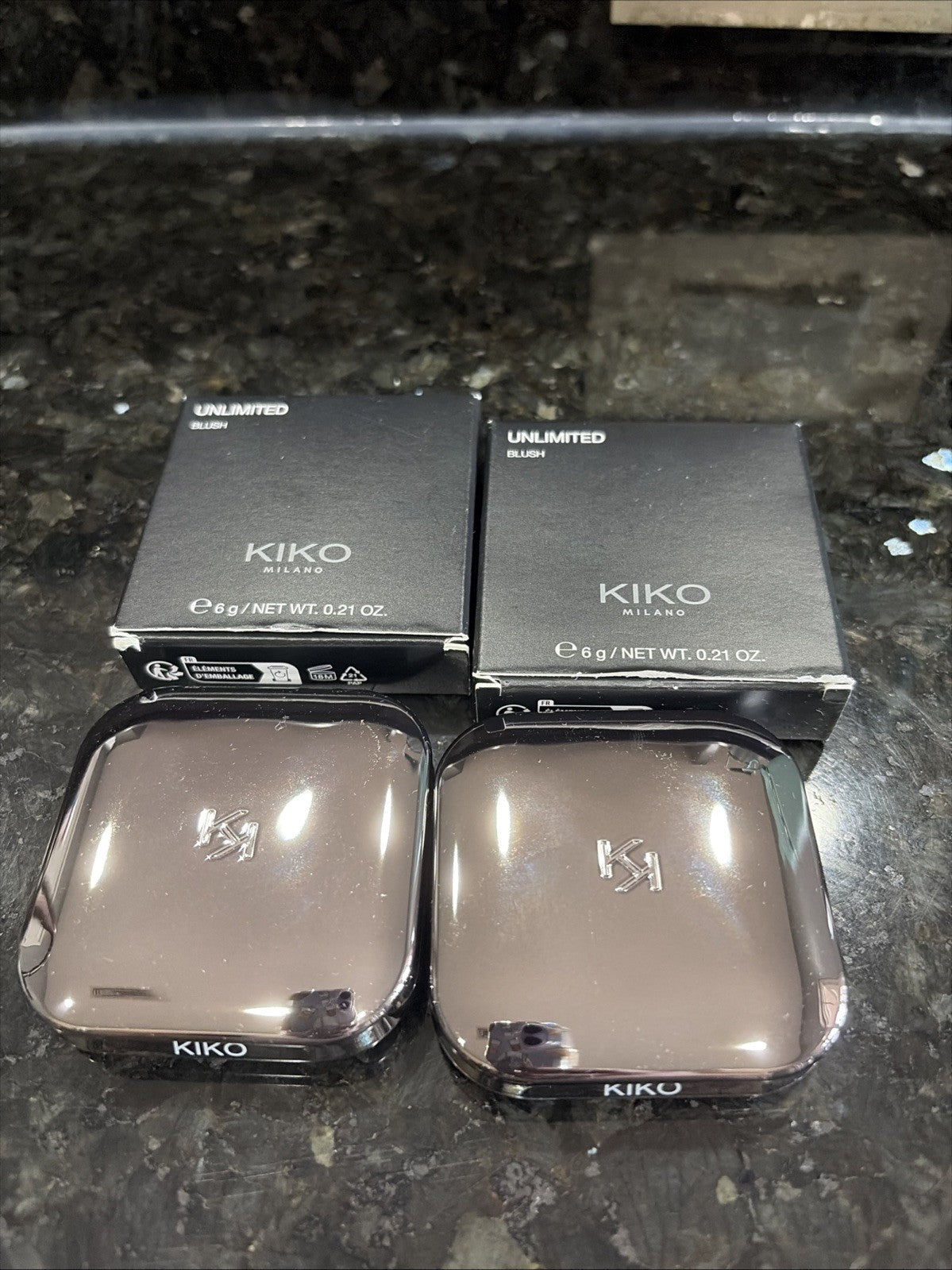 KIKO Milano Unlimited Blush 11 Longlasting Powder Blush Set - Buildable, 2 Pack