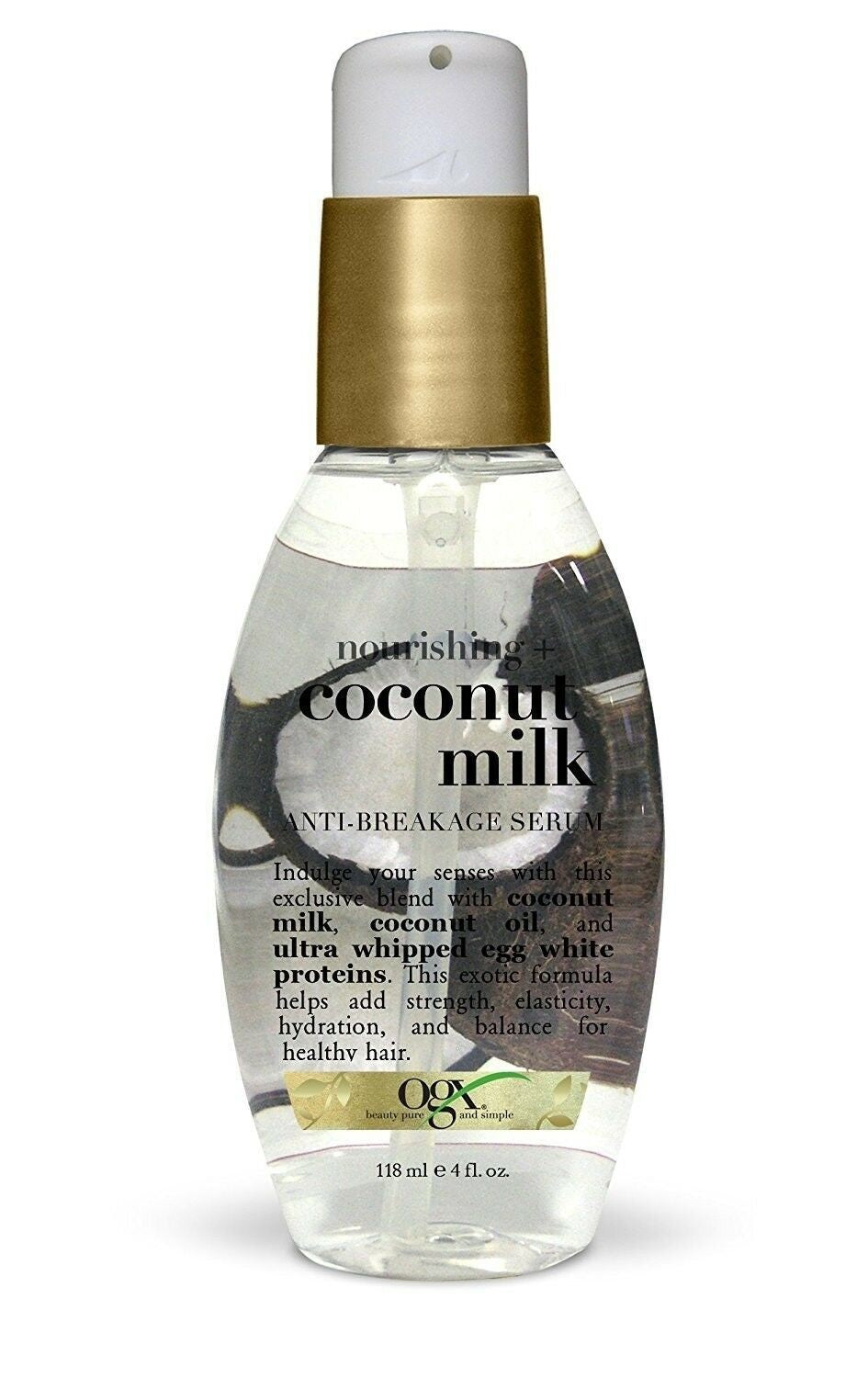 OGX Nourishing Coconut Milk Hair Serum - Anti Breakage & Repair, 4oz