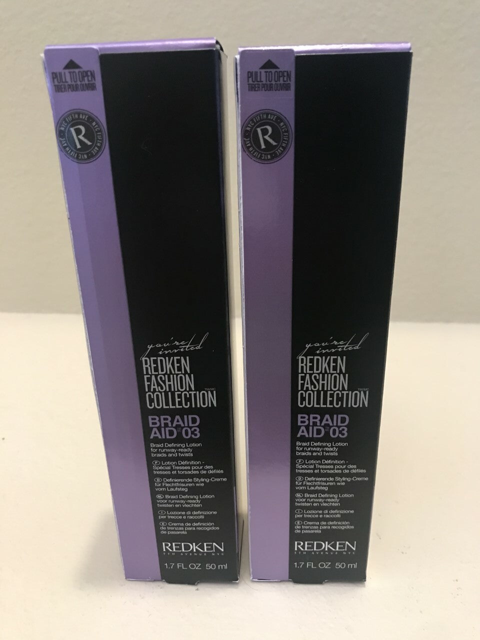 Redken Braid Aid 03 Braid Defining Lotion Pack of 2 - 1.7 fl oz / 50 ml