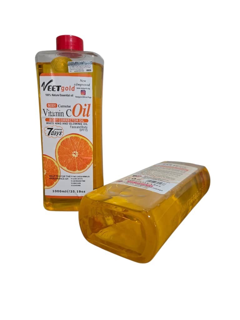 Vitamin C Body Corrector Oil with SPF 15 - Brightening & Sun Protection - 2pcs 1000ml