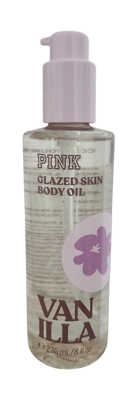 Vanilla Body Oil, 8 oz - Lightweight Moisturizer