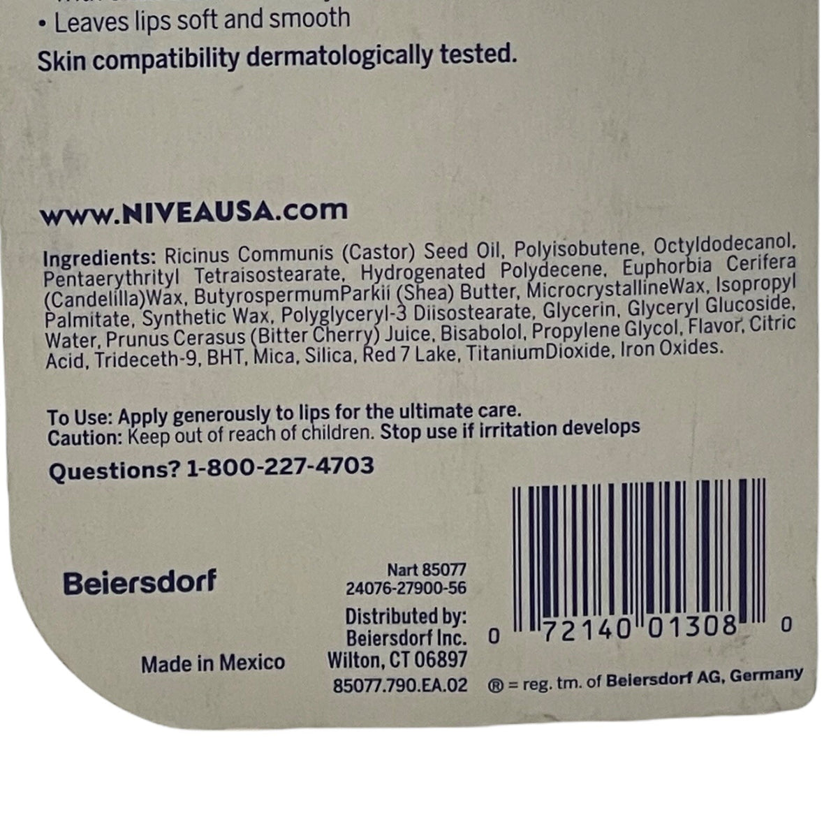 Nivea Cherry Lip Balm Set - Tinted & Moisturizing Shea Lip Care 2 Pack