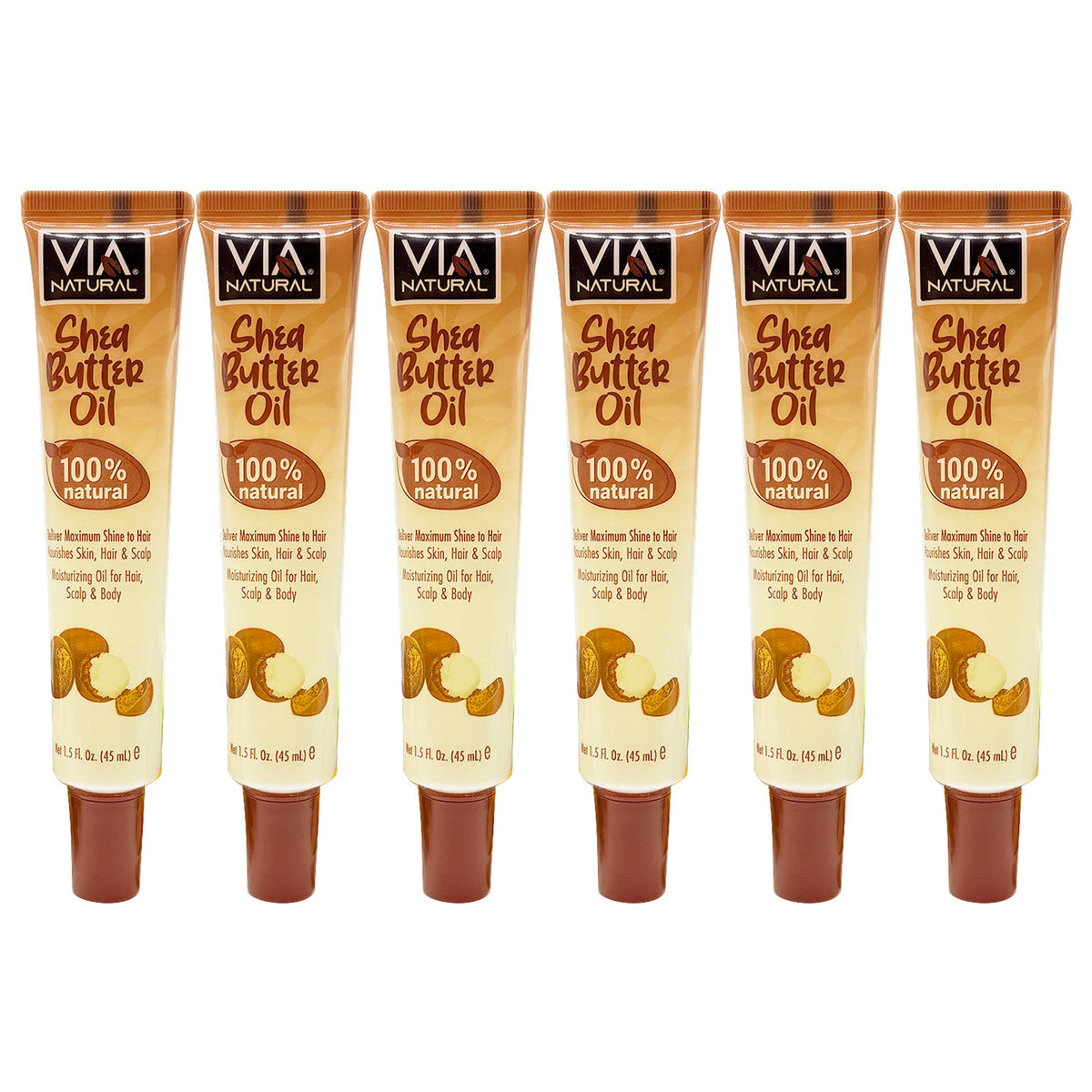 Natural Shea Butter Oil for Hair, Skin & Body - 1.5oz | Multiple Pack Sizes