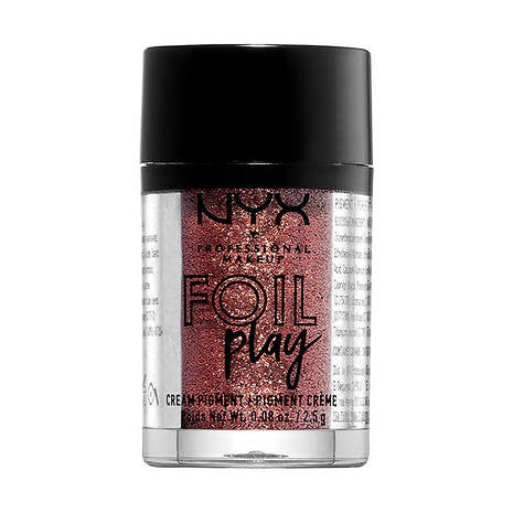 NYX Foil Play Cream Pigment - Red Armor Eye Shadow, Long-Lasting Metallic Makeup