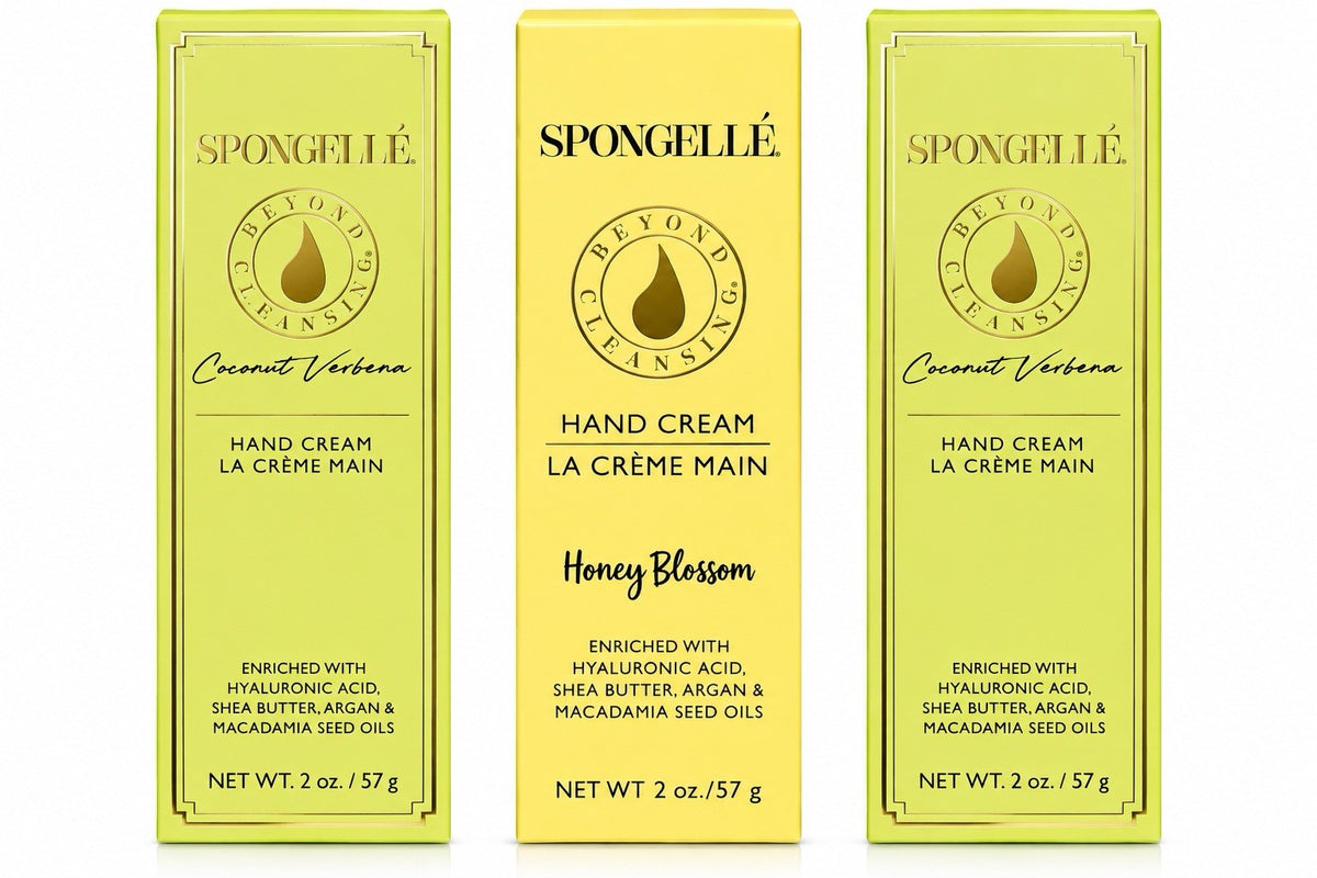 Spongelle Hand Cream Set – Coconut Verbena & Honey Blossom, 3-Pack