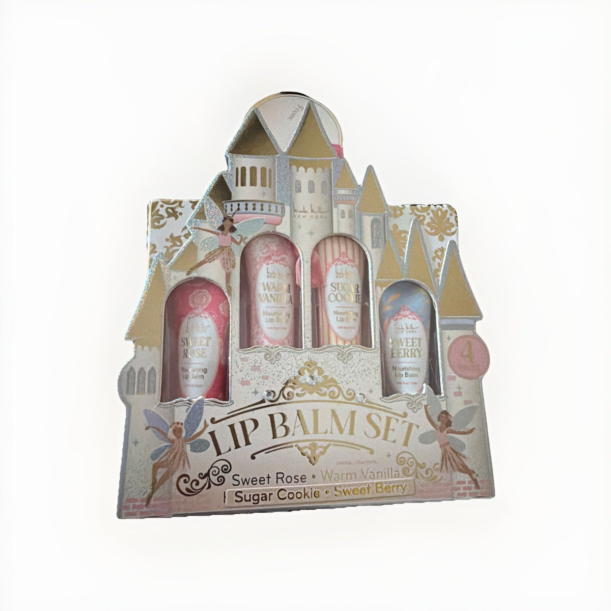 Nicole Miller Lip Balm Set - Assorted Flavors 4-Pack