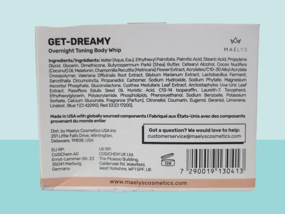 Overnight Toning Body Whip - Hydrating Body Care 6.8 oz Boxed