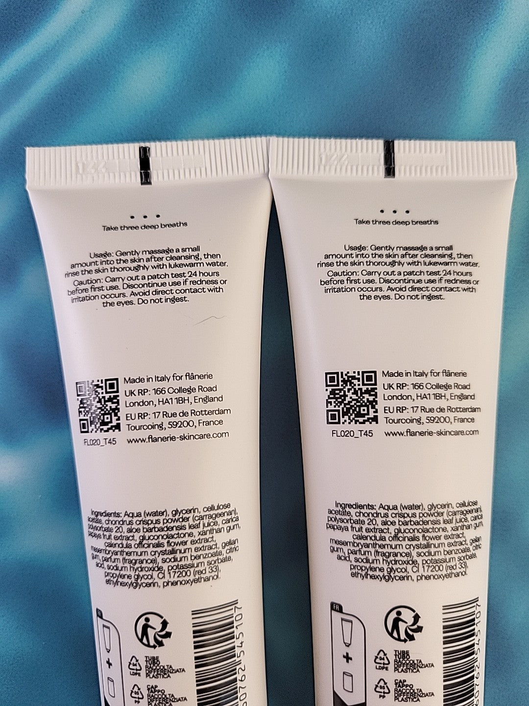 Lot X2 Flanerie Water Lily PHA Pore Refining Exfoliator Scrub