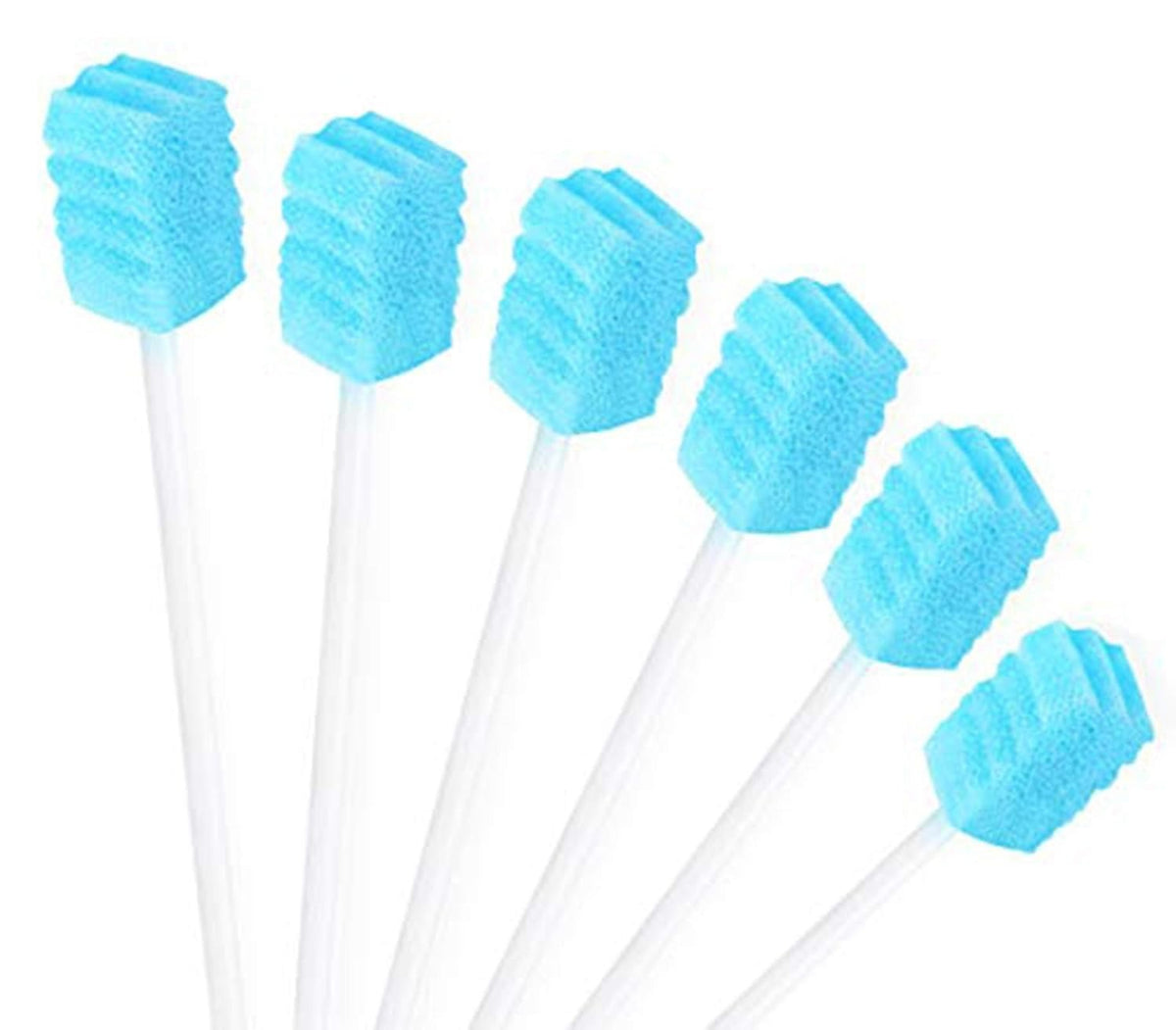 Disposable Mouth Swabs Sponge - Sterile Unflavored Oral Hygiene Picks 100 Pack