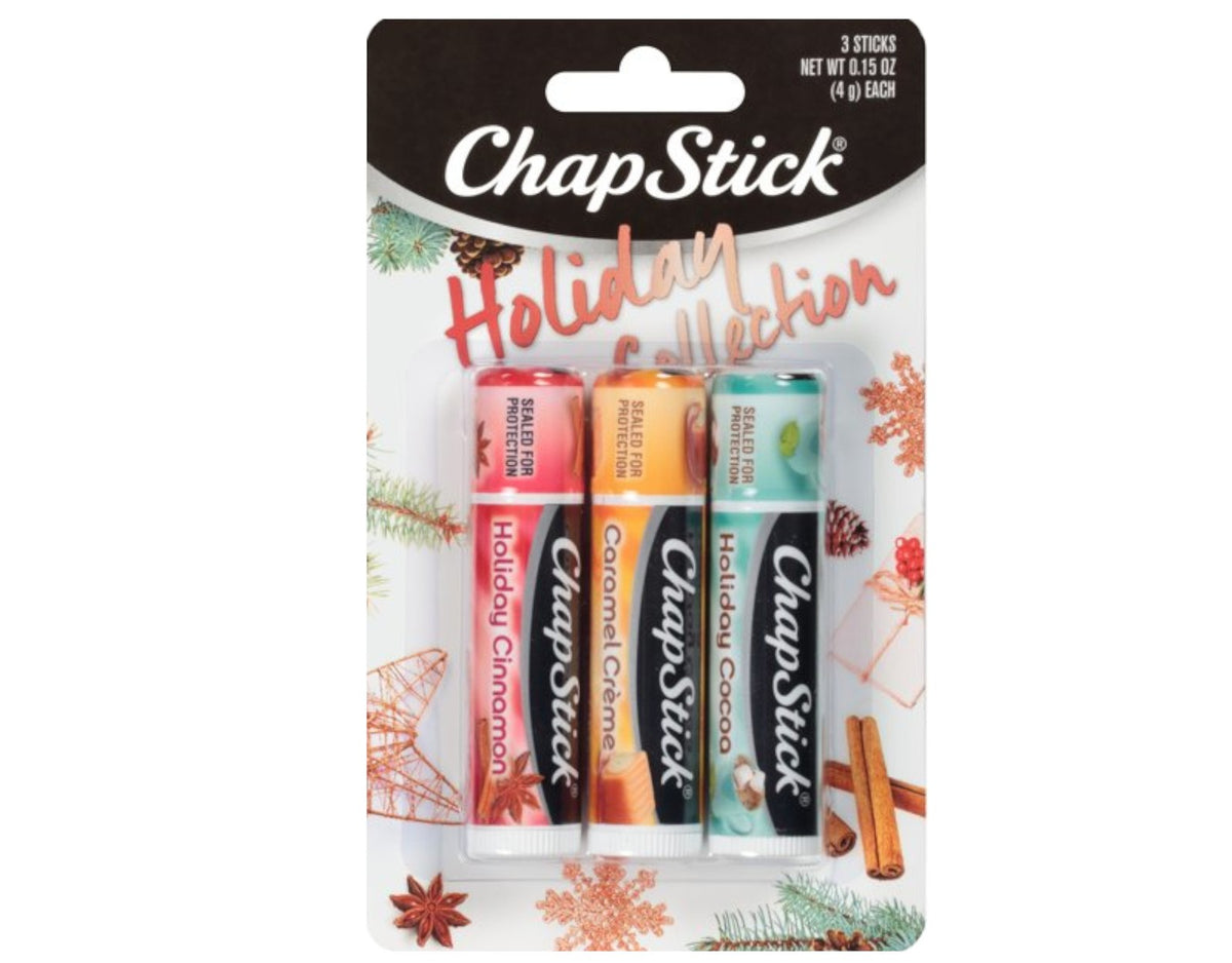 Chapstick Holiday Lip Balm Collection - 0.45 Ounce Pack of 6 Flavored Tubes