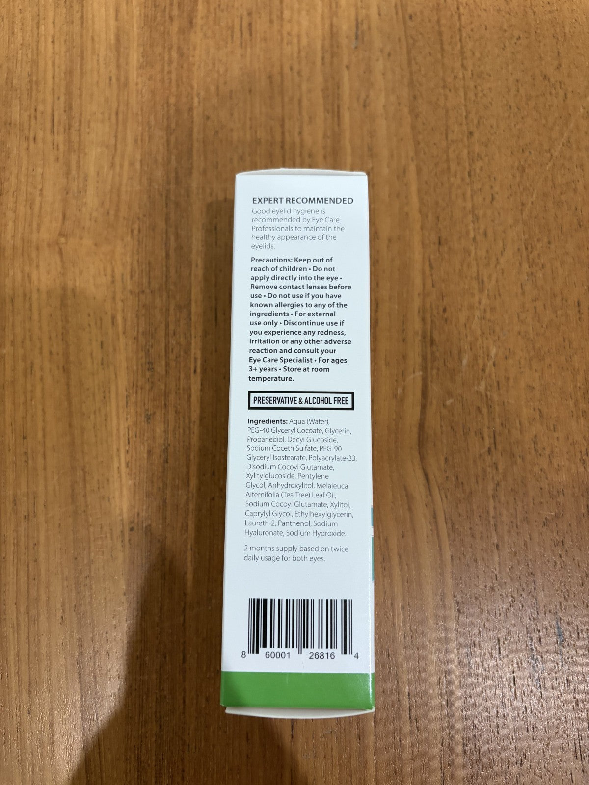 Tea Tree Oil Eyelid Cleansing Gel - Preservative-Free Daily Eyelid Cleaner