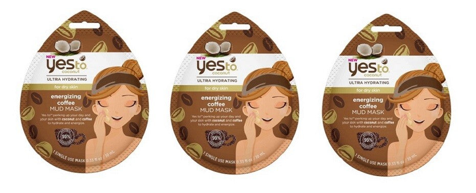 Coconut Ultra Hydrating Mud Mask for Dry Skin - 3 Pack