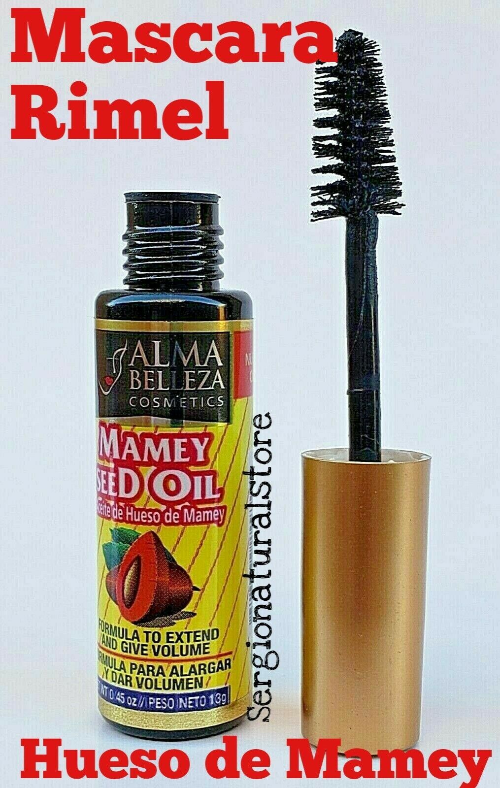Mascara with Mamey Seed Oil - Black Eyelash Enhancer Set 3 Pack