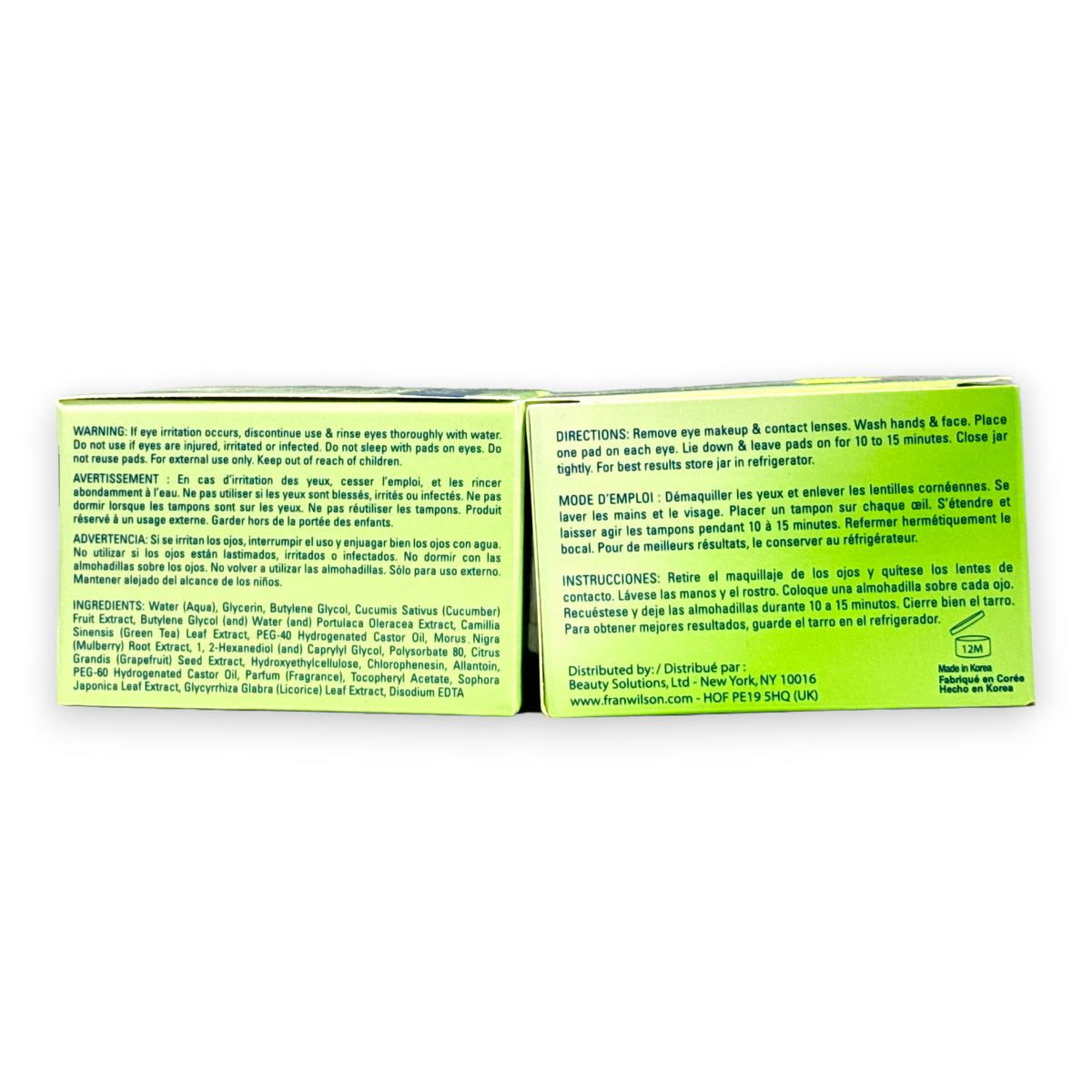 Refreshing & Soothing Eye Pads - Nourish My Eyes 36 Pack, Set of 2