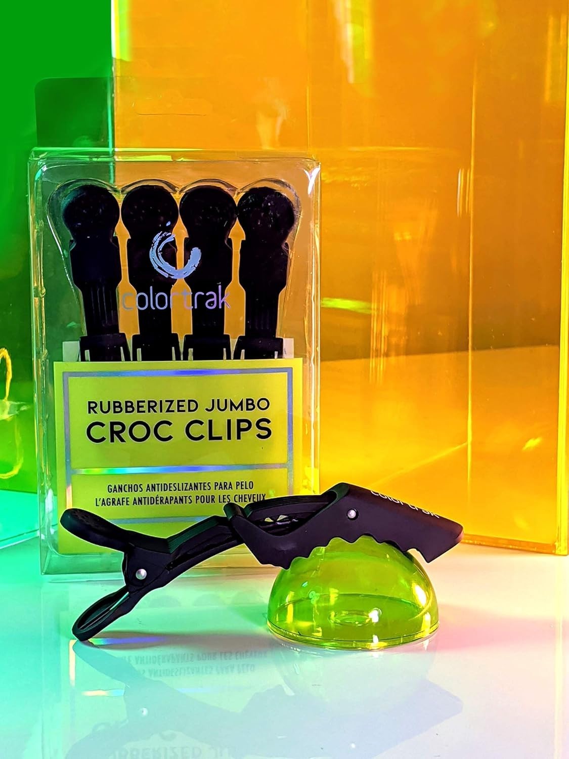 Colortrak Rubberized Jumbo Croc Clips 4 Pack