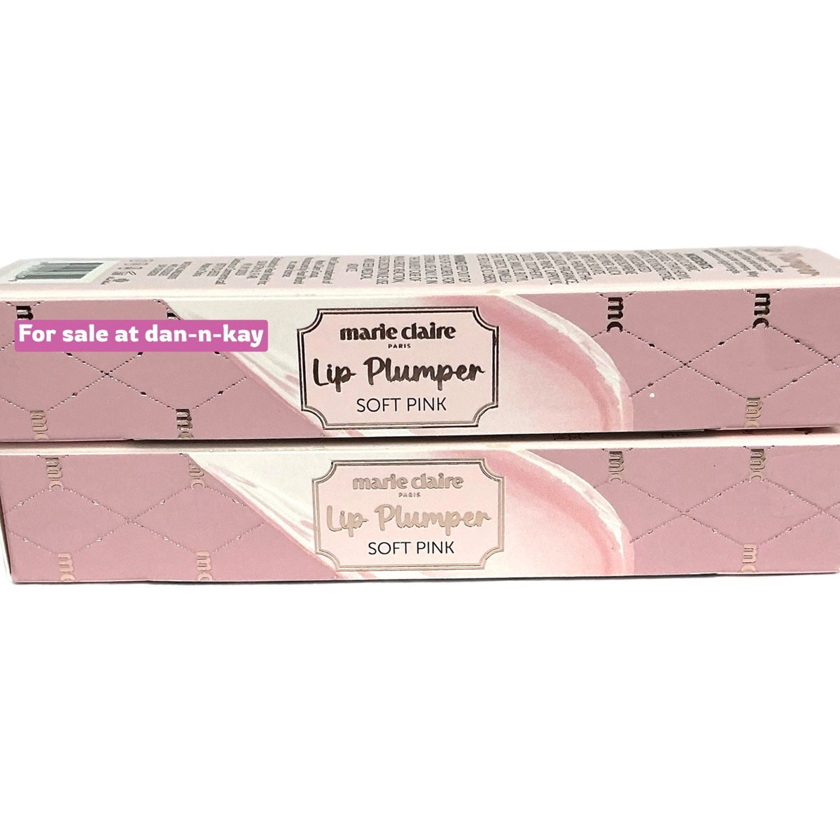 Lip Plumper Set - Collagen Infused Soft Pink for Fuller Lips - 2 Pack