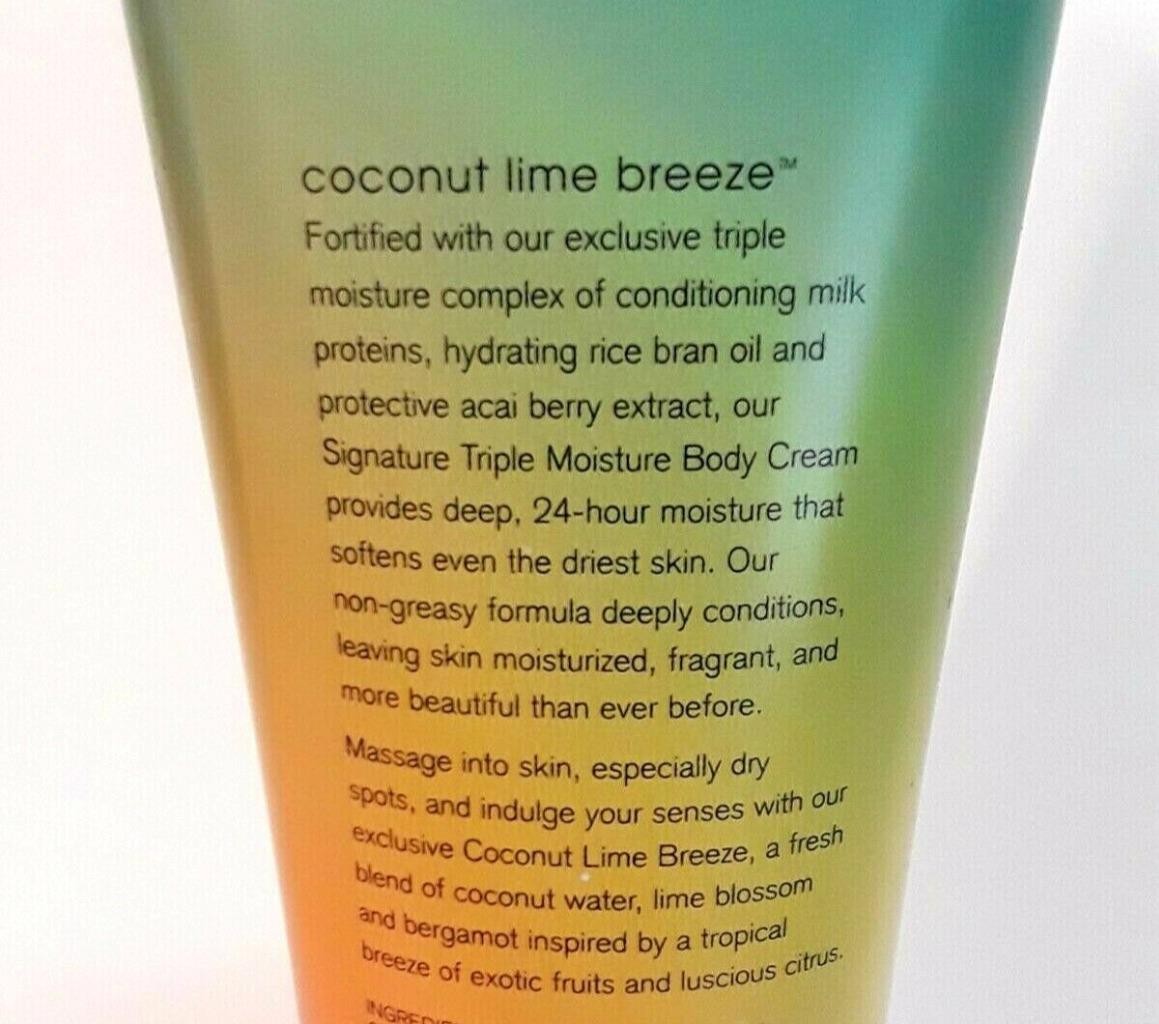 Coconut Lime Breeze Triple Moisture Body Cream 8 oz