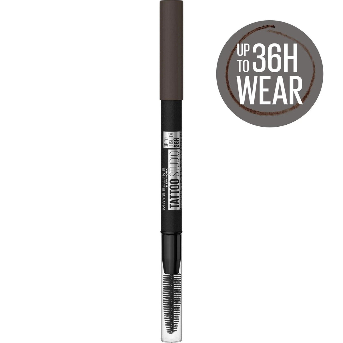 Maybelline Brow Pencil 2-Pack Tattoo Studio 36HR Sharpenable Black Brown 262