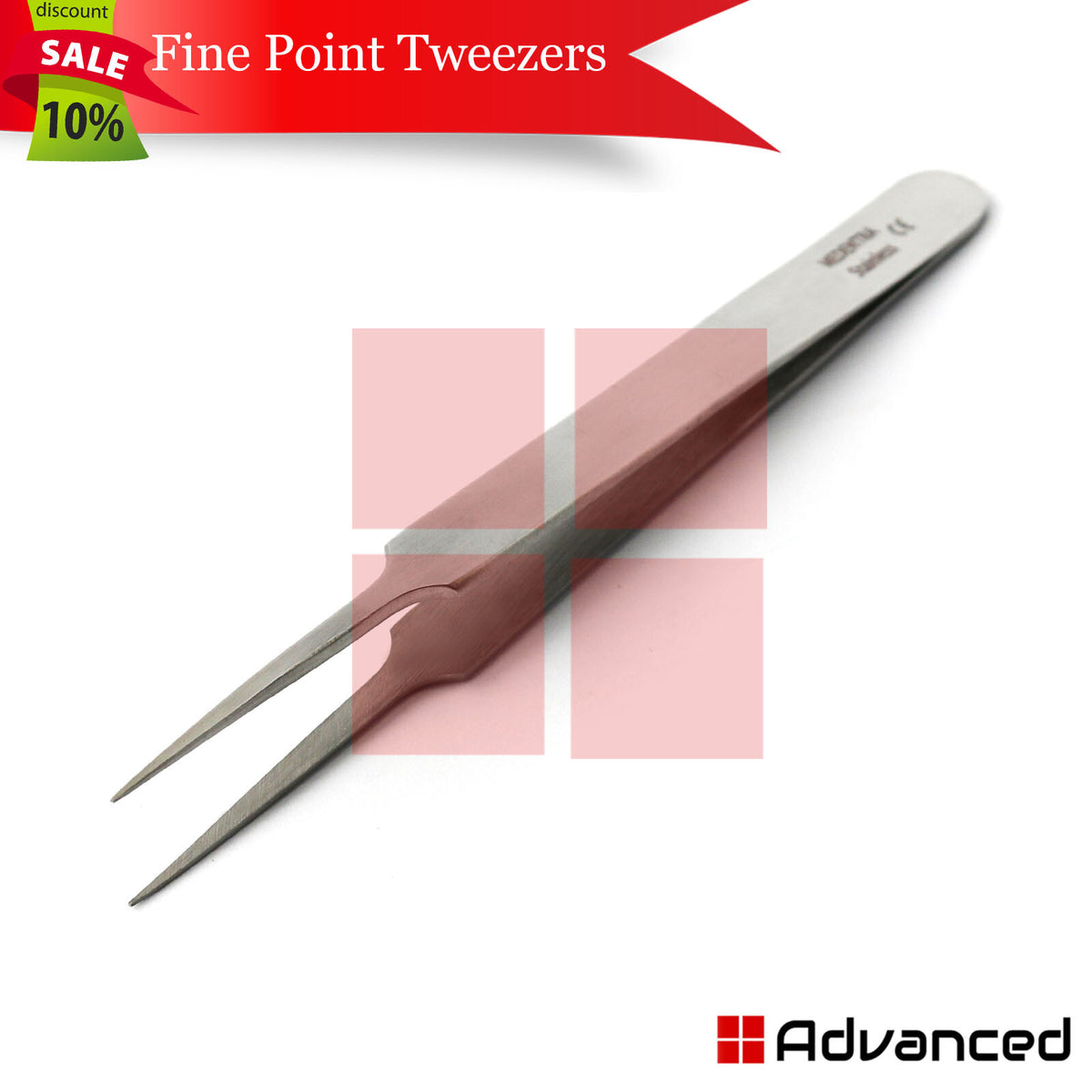 Eyelash Extension Tweezers Set of 3 - Stainless Steel Lash Grooming Tools