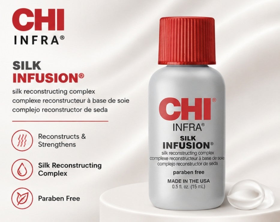 CHI Silk Infusion Reconstructing Hair Serum - 0.5 Fl Oz, 2 Pack