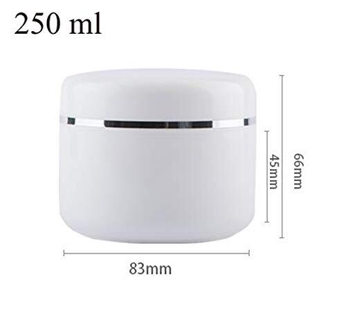 6 Pack 8oz Plastic Cosmetic Jars with Lids & Liners for Skincare & Makeup