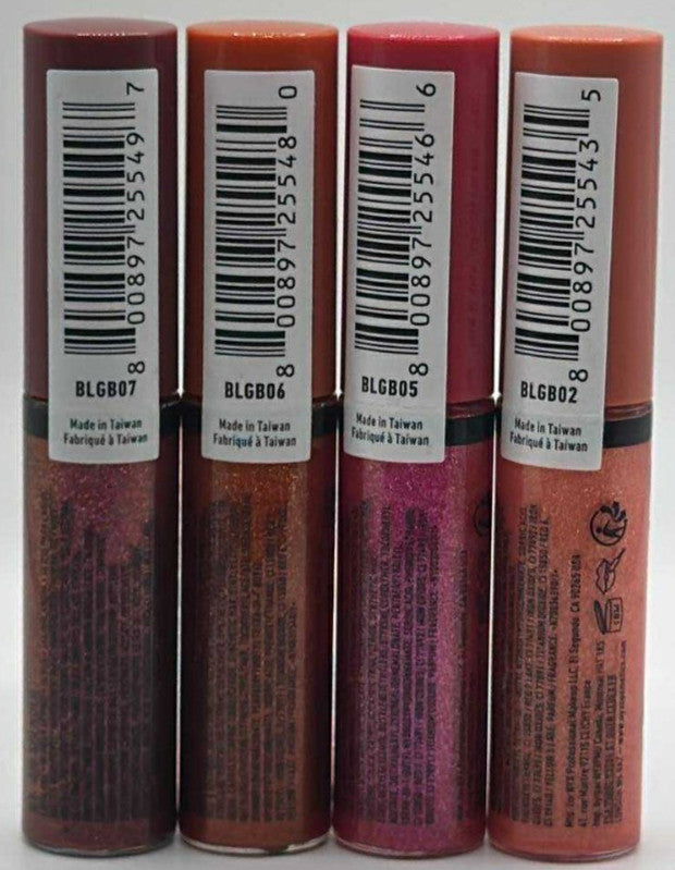 4-Piece Lip Gloss Set - NYX Butter Gloss Bling Assorted Flavors