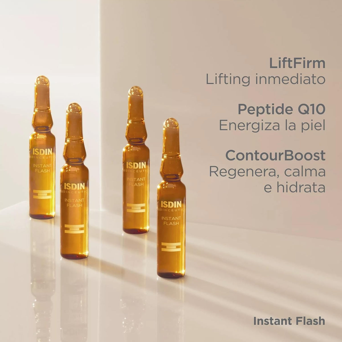 Isdin Instant Flash Anti-Wrinkle Serum - 5 Ampules x 2ml