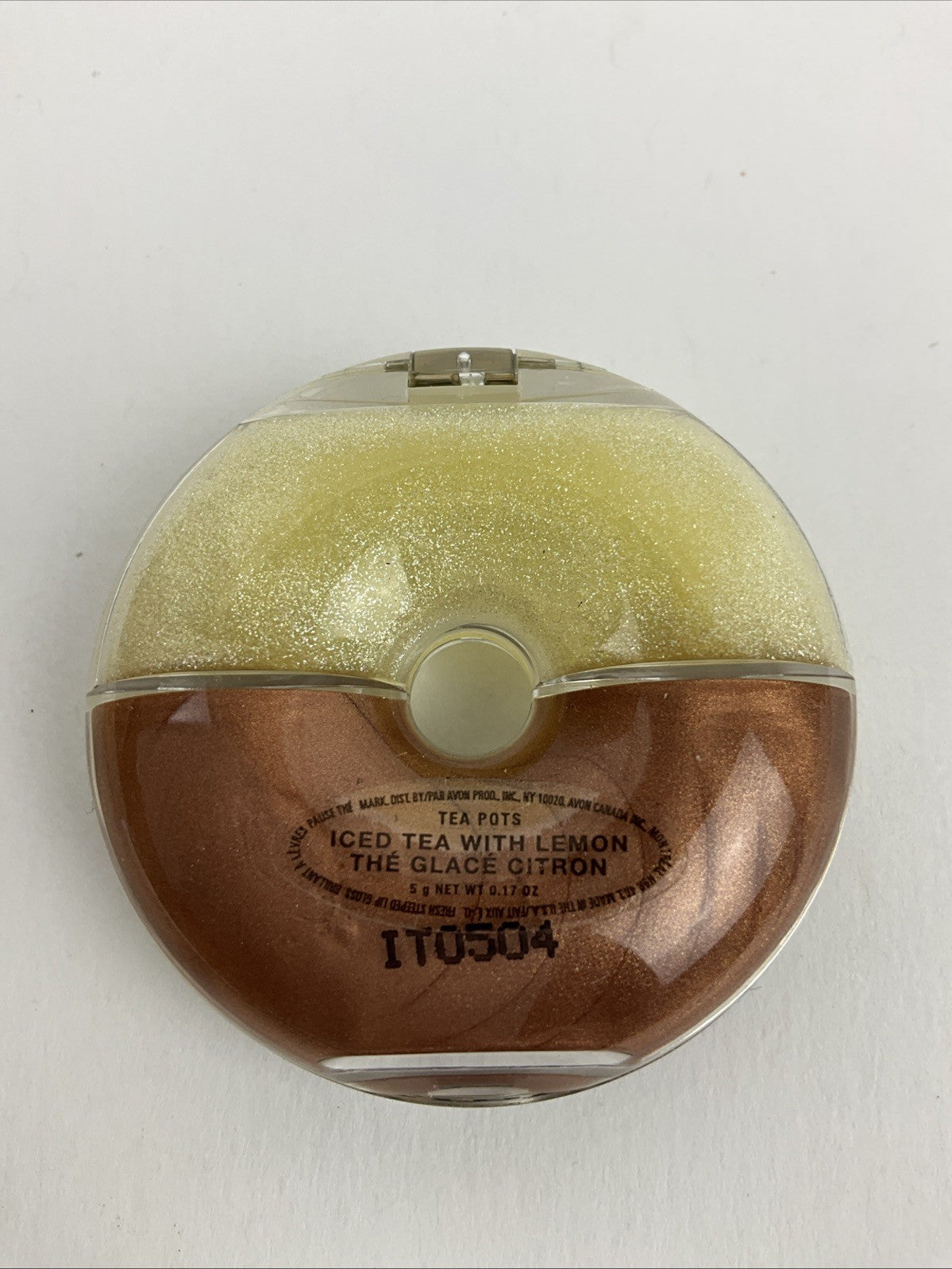 Lip Gloss - Avon Mark Tea Pots Fresh Steeped Iced Lemon Tea Flavor NIB