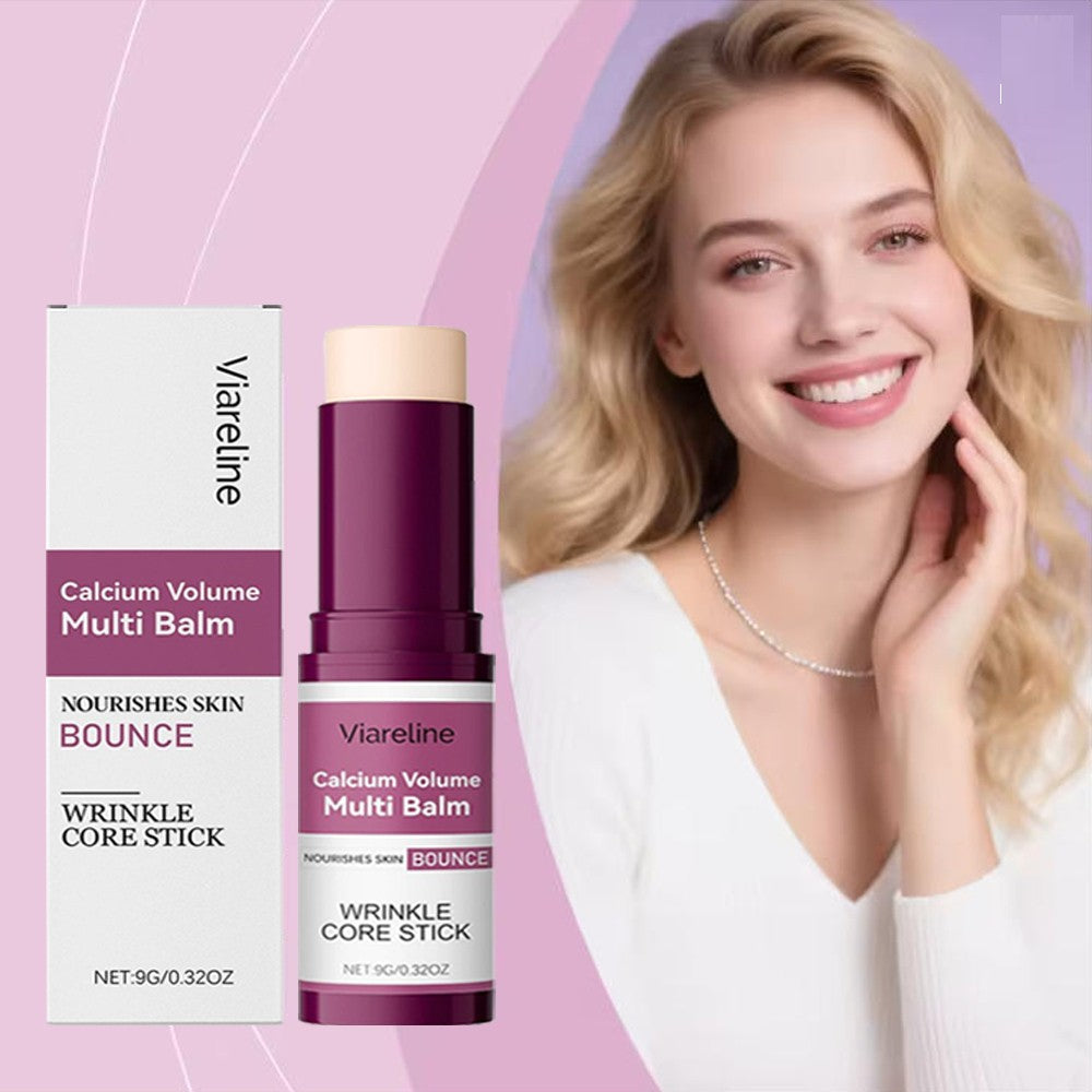 Calcium Collagen Plumping Balm Stick for Neck Face & Eye Deep Moisturizing Set