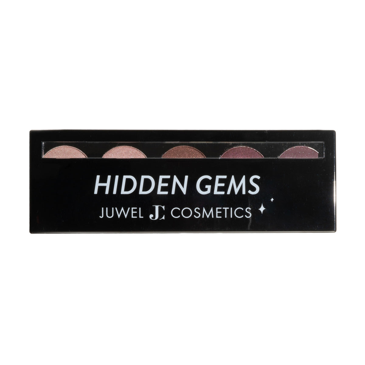 Juwel Cosmetics Hidden Gems Eye Shadow Palette - 5 Vegan, Cruelty-Free Shades