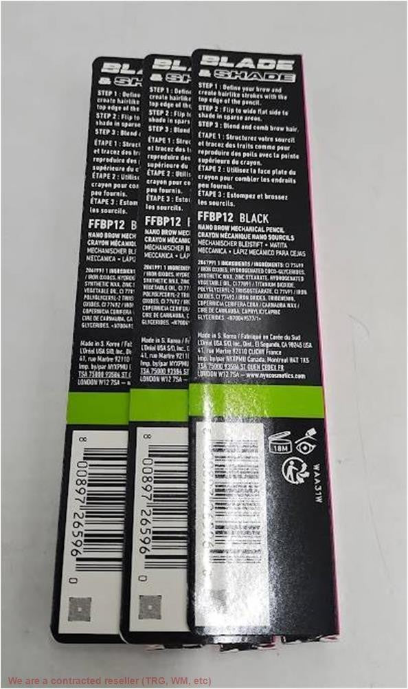 Nano Brow Pencil Set - 3 Shades for Precise Hairlike Strokes & Natural Fill
